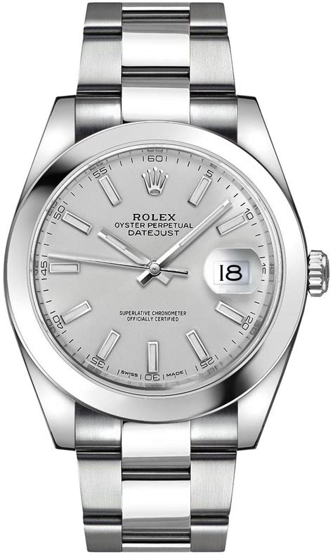 rolex silver watches.